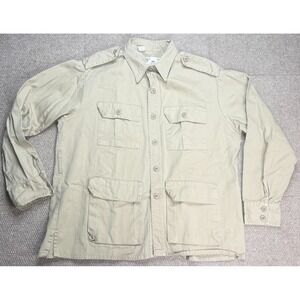 Burk Gung Ho Men's Vintage Light‎ Brown Military Jacket Size XL
